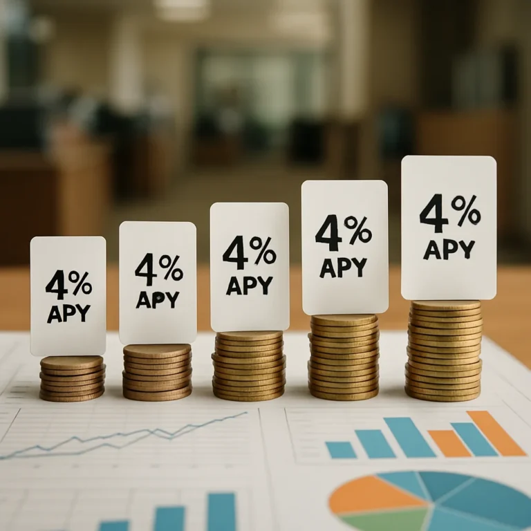 5 Contas de Poupança nos EUA Rendendo Mais de 4% ao Ano (APY)